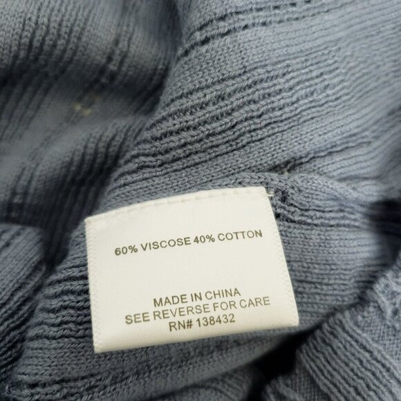 ModCloth Ribbed Striped Sweater Women's Size‎ S Slate Blue Lightweight - Picture 5 of 7